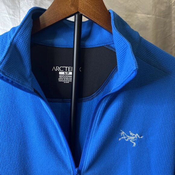 ARCTERYX DELTA LT JACKET - MEN'S - SMALL - HALF ZIP - BLUE - DISCONTINUED - NWT - Picture 2 of 6